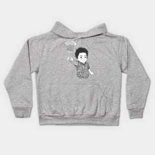 Manga baby sharing food Kids Hoodie